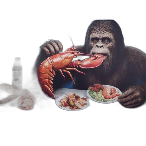 food, animal, creature, photorealistic, concept art, 3d render, comical, picture transparent PNG cut-out
