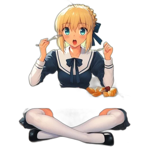 food, staff, robot, face, anime, pixel art, cartoon, concept art transparent PNG cut-out