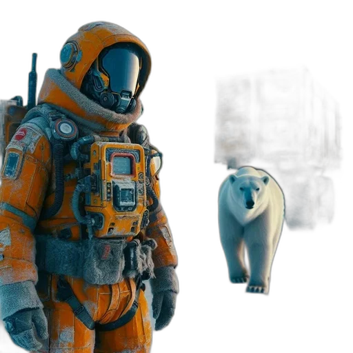 robot, jacket, creature, mask transparent PNG cut-out