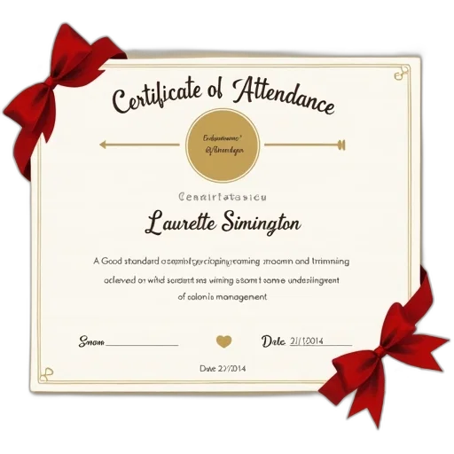 certificate, beige, background, white, border, titled, pamper, dog transparent PNG cut-out