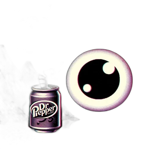 robot, bottle, food, mask, 3d render, pixel art, concept art, vaporwave transparent PNG cut-out