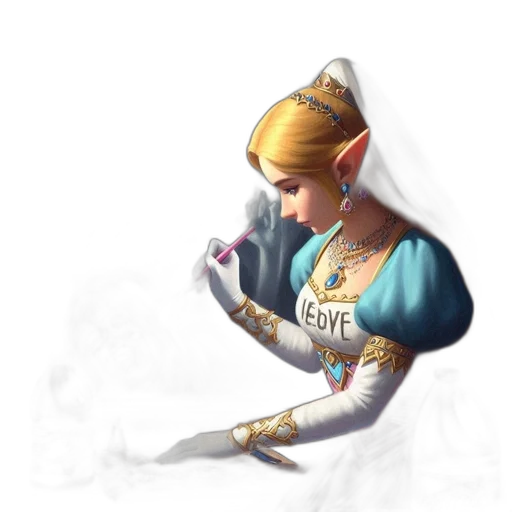 crown, jewelry, sword, dress, fantasy art, concept art, 3d render, pixel art transparent PNG cut-out
