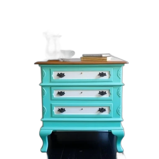 furniture, jewelry, dress, 3d render, photorealistic, pastel, blue, monochrome transparent PNG cut-out