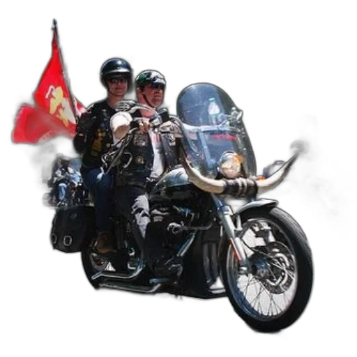 photorealistic, concept art, 3d render, two, people, ride, motorcycle, red transparent PNG cut-out