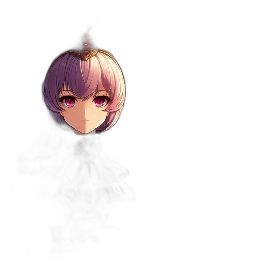face, crown, mask, staff, anime, pixel art, photorealistic, 3d render transparent PNG cut-out