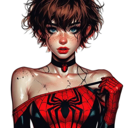 mask, face, dress, comic book art, concept art, fantasy art, pixel art, red transparent PNG cut-out