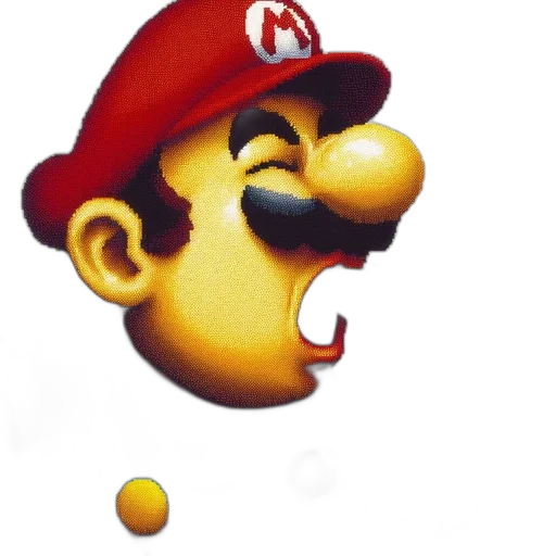 hat, face, mask, crown, photorealistic, pixel art, 3d render, concept art transparent PNG cut-out