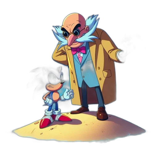 jacket, robot, mask, staff, concept art, cartoon, comic book art, pixel art transparent PNG cut-out