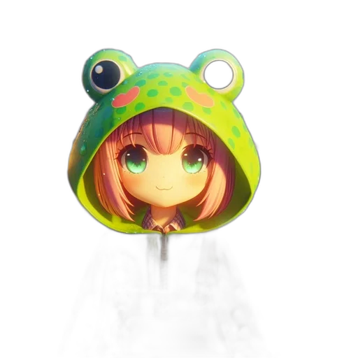 mask, creature, hat, jacket, 3d render, concept art, anime, fantasy art transparent PNG cut-out