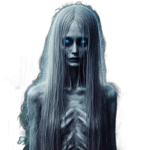 creature, hair, face, dress, concept art, photorealistic, fantasy art, 3d render transparent PNG cut-out