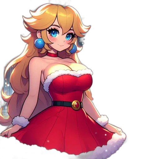 dress, pixel art, concept art, anime, fantasy art, red, animated, figure transparent PNG cut-out