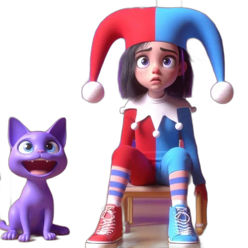creature, animal, staff, hat, 3d render, concept art, cartoon, photorealistic transparent PNG cut-out