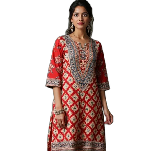 dress, red, multi, colored transparent PNG cut-out