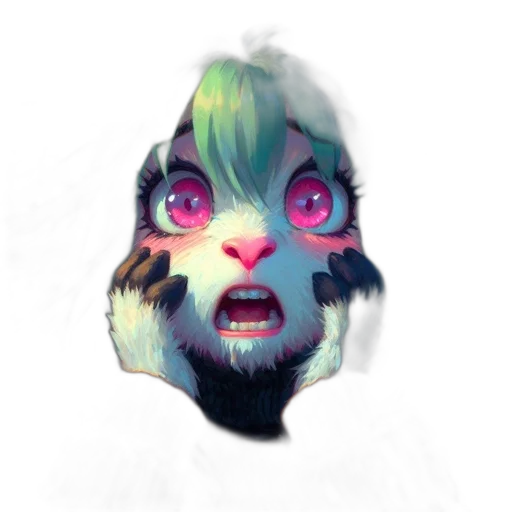 mask, creature, face, animal, concept art, watercolor, pixel art, fantasy art transparent PNG cut-out