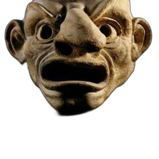 mask, face, creature, staff, 3d render, photorealistic, concept art, cartoon transparent PNG cut-out