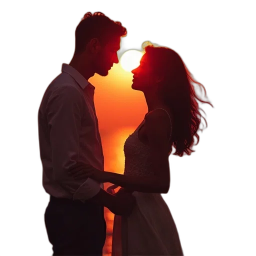 dress, photorealistic, 3d render, oil painting, sunset, fire, neon lights, night transparent PNG cut-out