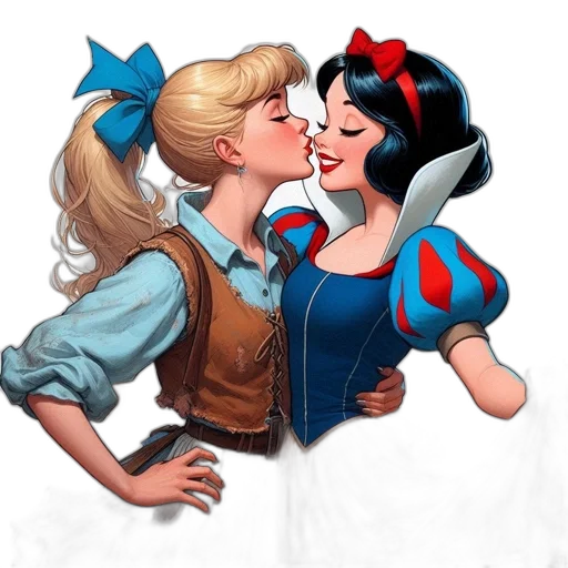 comic book art, pixel art, cartoon, concept art, underwater, two, female, characters transparent PNG cut-out