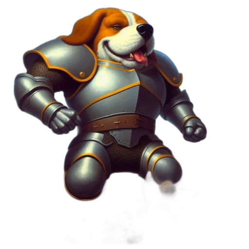 robot, staff, animal, creature, concept art, 3d render, fantasy art, pixel art transparent PNG cut-out