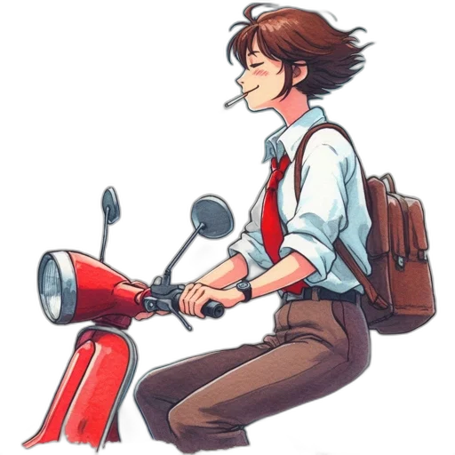 staff, robot, weapon, concept art, cartoon, anime, comic book art, red transparent PNG cut-out