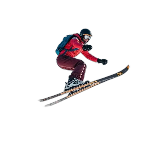 staff, 3d render, photorealistic, pixel art, concept art, figure, ski, jumper transparent PNG cut-out