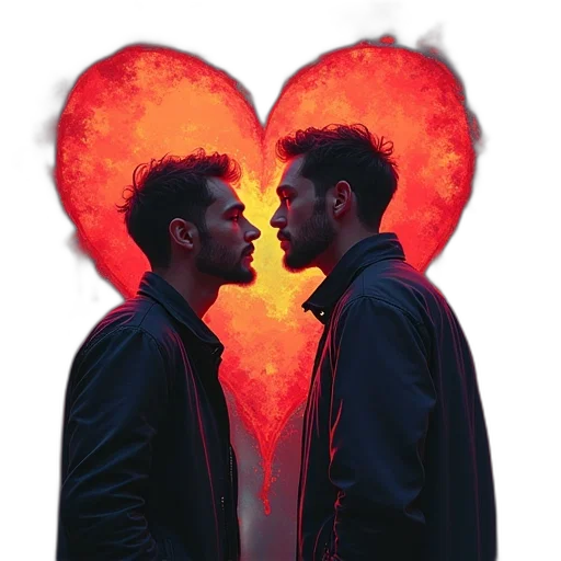 jacket, concept art, fire, neon lights transparent PNG cut-out
