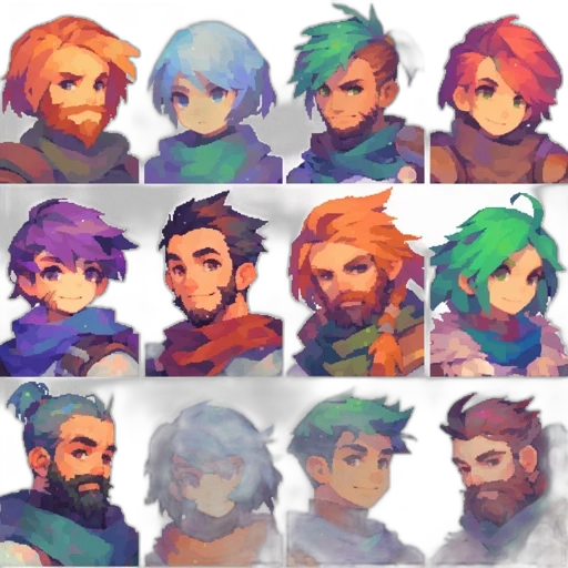 staff, pixel art, fantasy art, concept art, anime, colorful, pastel, green transparent PNG cut-out