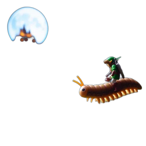 creature, dragon, hat, animal, concept art, pixel art, 3d render, underwater transparent PNG cut-out