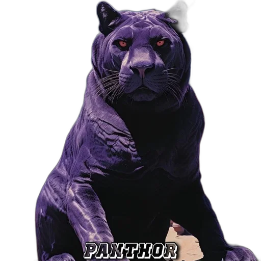animal, 3d render, photorealistic, concept art, image, panther-mountain, lion, creature transparent PNG cut-out