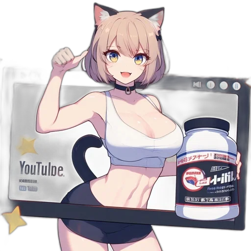 weapon, food, anime, concept art, pixel art, cartoon, animated, female transparent PNG cut-out