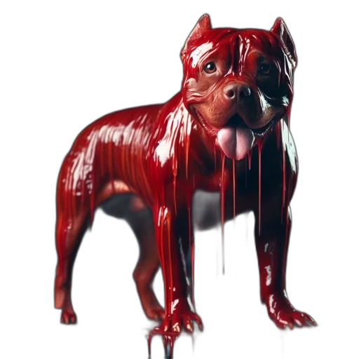 animal, creature, concept art, photorealistic, 3d render, pixel art, red, eerily transparent PNG cut-out