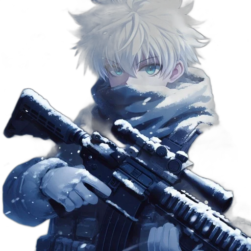 weapon, animal, jacket, creature, anime, concept art, pixel art, cyberpunk transparent PNG cut-out