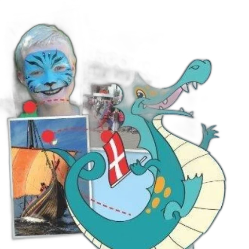 dragon, creature, mask, concept art, underwater, colorful, poster, featuring transparent PNG cut-out