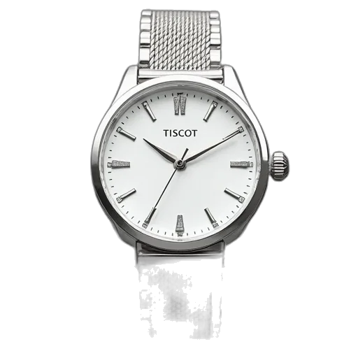 jewelry, tiscot, ladies, watch, lady, series, 42mm, silver transparent PNG cut-out