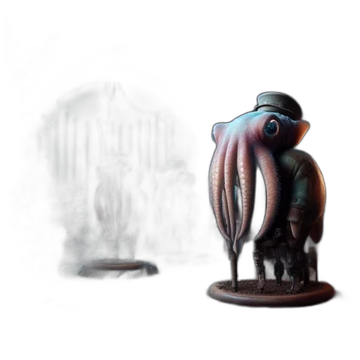 creature, robot, animal, mask, concept art, 3d render, photorealistic, fantasy art transparent PNG cut-out
