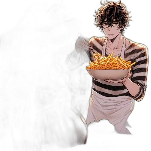 food, concept art, anime, comic book art, pixel art, fire, underwater, outer space transparent PNG cut-out