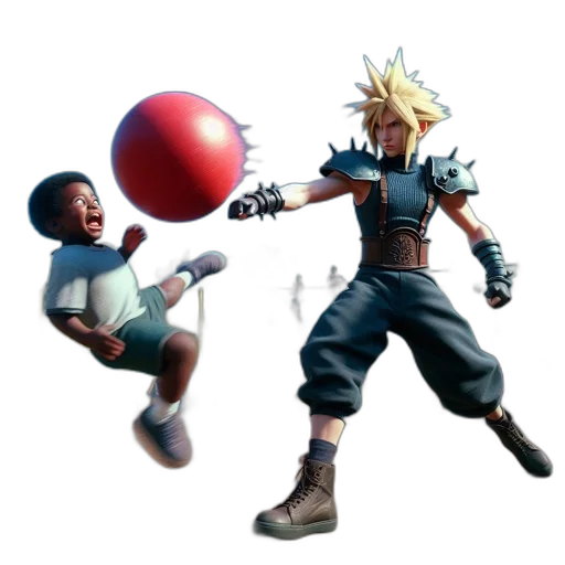 weapon, concept art, 3d render, pixel art, fantasy art, outer space, boy, surprised transparent PNG cut-out