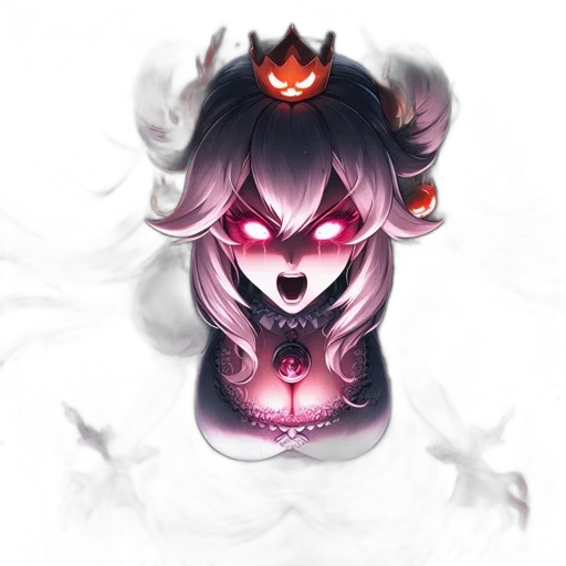 mask, crown, creature, face, concept art, fantasy art, pixel art, watercolor transparent PNG cut-out