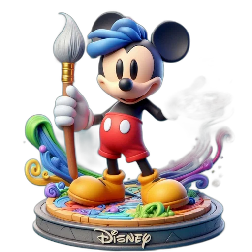 staff, food, weapon, 3d render, concept art, photorealistic, disney, mickey transparent PNG cut-out
