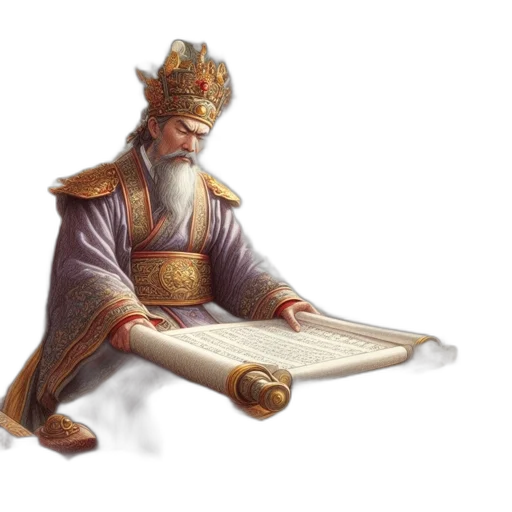 crown, sword, staff, fantasy art, concept art, photorealistic, 3d render, elderly transparent PNG cut-out