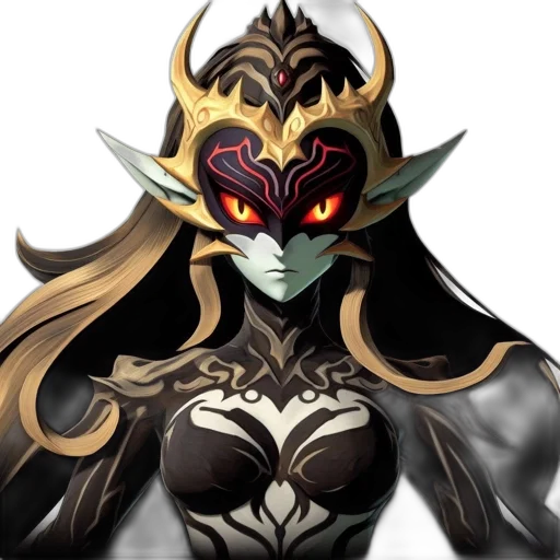 mask, crown, face, creature, concept art, fantasy art, pixel art, 3d render transparent PNG cut-out