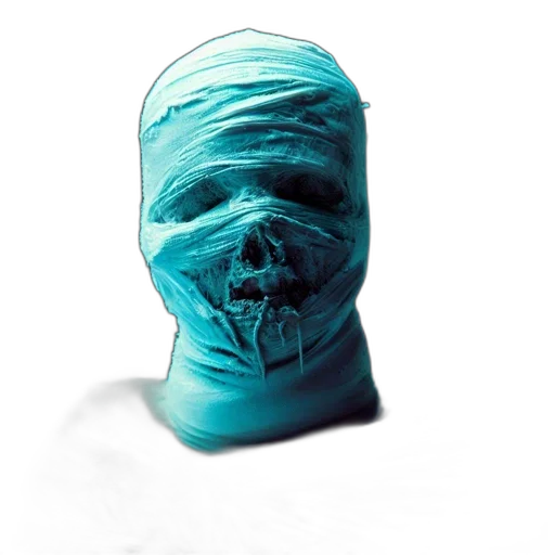 mask, face, creature, hat, 3d render, concept art, photorealistic, cyberpunk transparent PNG cut-out