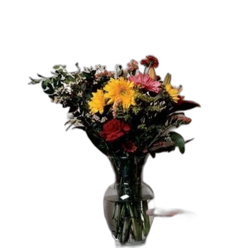 flower, crown, photorealistic, 3d render, earth tones, hand, adjusting, vase transparent PNG cut-out