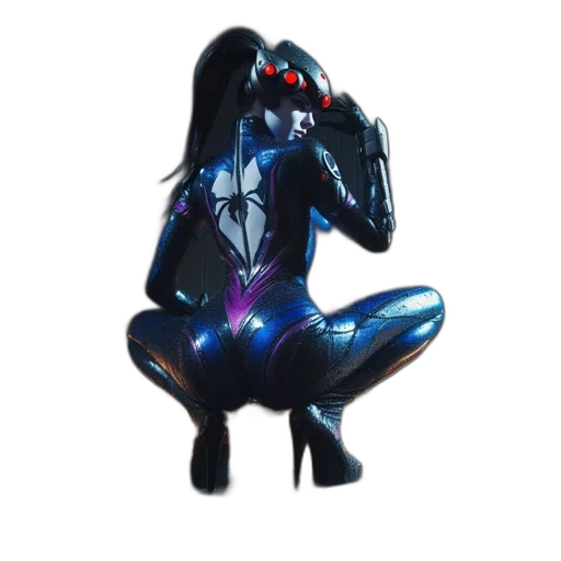 mask, robot, creature, dress, concept art, pixel art, 3d render, cyberpunk transparent PNG cut-out