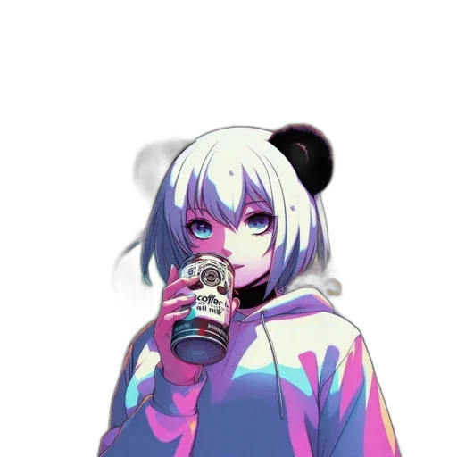 bottle, creature, jacket, face transparent PNG cut-out