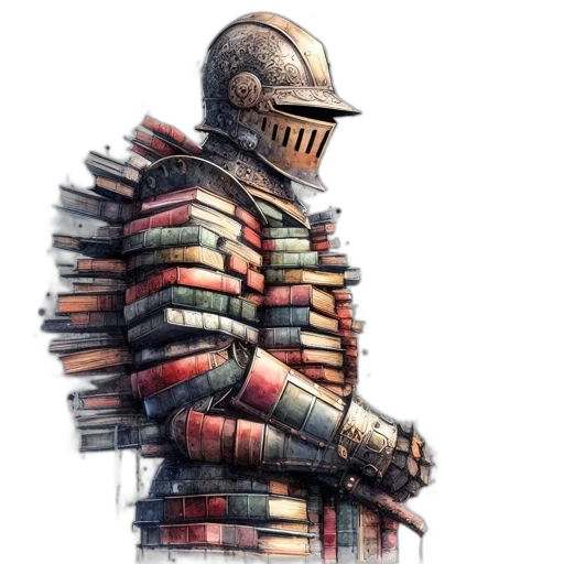sword, robot, jacket, weapon, fantasy art, concept art, comic book art, pixel art transparent PNG cut-out