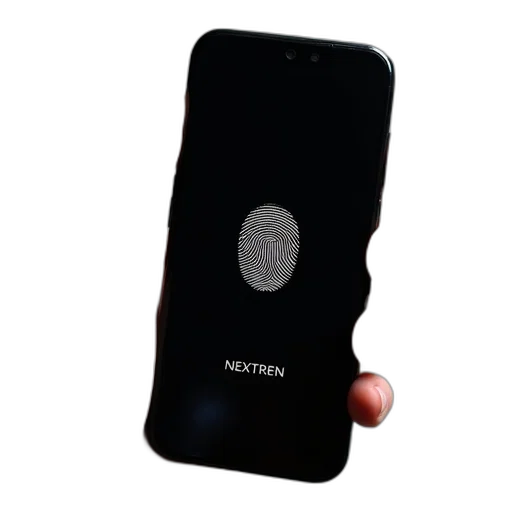 weapon, staff, robot, smartphone, black, screen, being, held transparent PNG cut-out