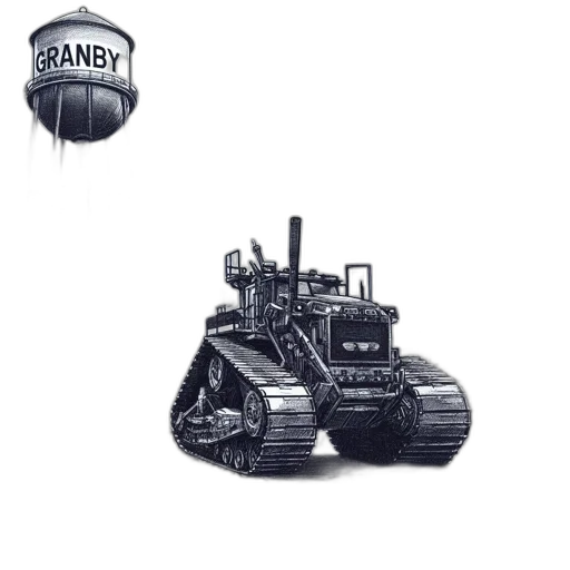 robot, weapon, car, concept art, pixel art, 3d render, fantasy art, barren transparent PNG cut-out