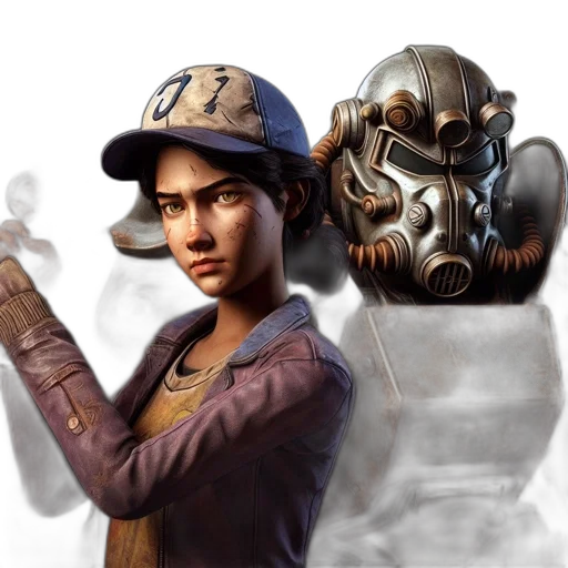 face, mask, weapon, hat, concept art, fantasy art, photorealistic, comic book art transparent PNG cut-out