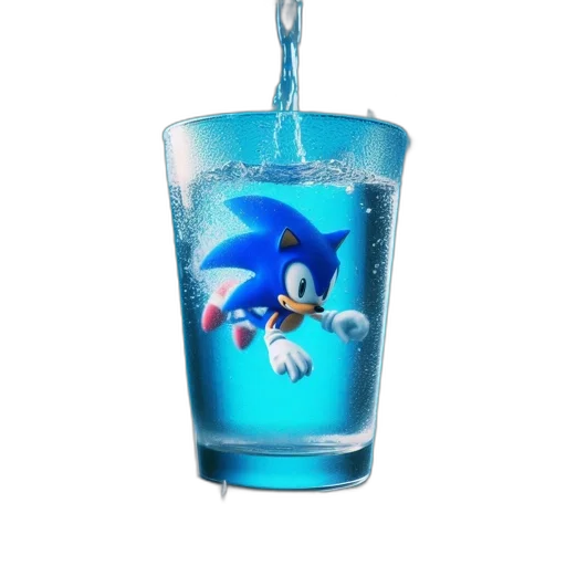 bottle, creature, animal, food, 3d render, vaporwave, concept art, pixel art transparent PNG cut-out