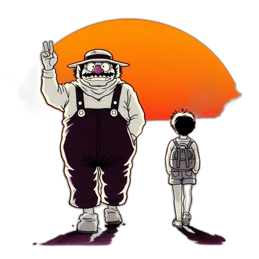 robot, mask, staff, concept art, comic book art, cartoon, pixel art, outer space transparent PNG cut-out